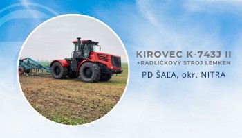 Kirovec K-743J II + Lemken - PD Šaľa, SK